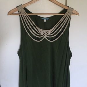 Anthropologie Green Tank