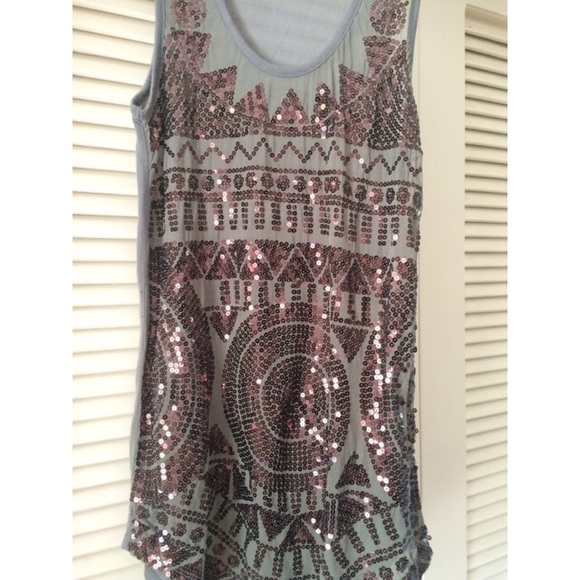 Urban Outfitters silence + noise sequined tank