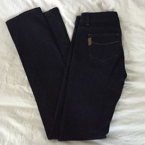 Paige denim black skinny jeans 26