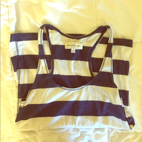 Nautical striped Abercrombie and Fitch tank