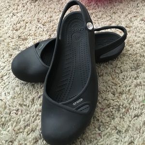 Black Crocs flats sz. 7