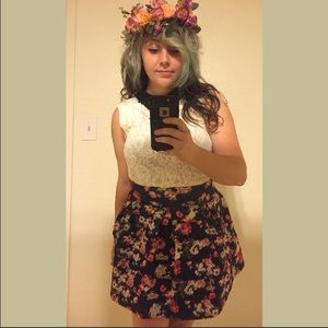 Rose-Dappled Target Xhilaration Bubble Skirt