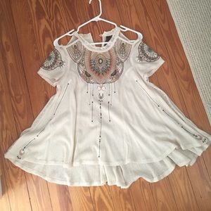 New Romantics embellished top off Free People