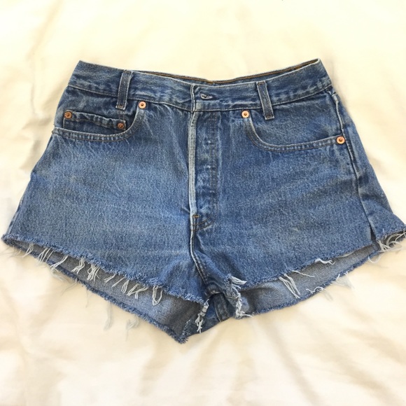 vintage Levi cut off shorts high waisted