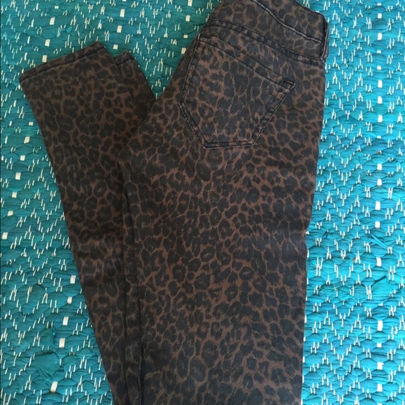 Cheetah-print pants