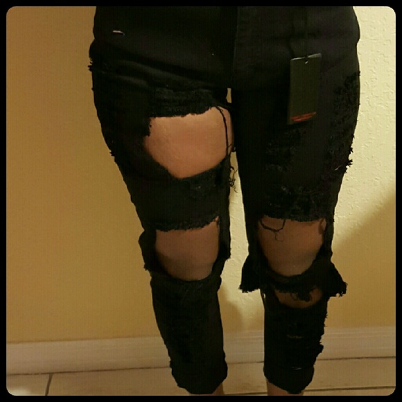 1 left.final price . Gjg demin black Jean rippled - Picture 3 of 3