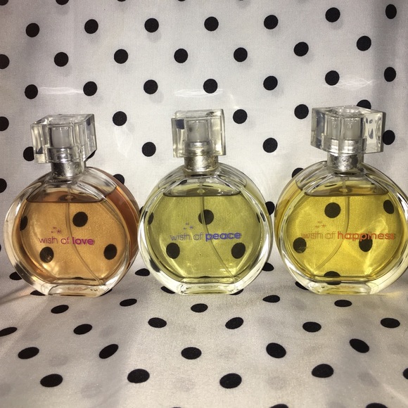 3 perfumes. Wish of love, peace and happiness.