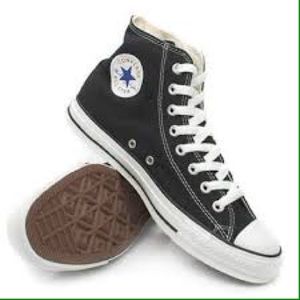 Converse Black Hi-Tops. (lowest price)