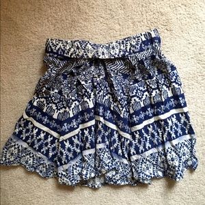 Aztec print skirt