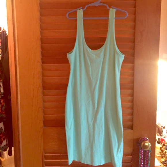 Mint green dress