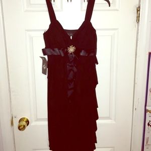 Sexy black cocktail dress