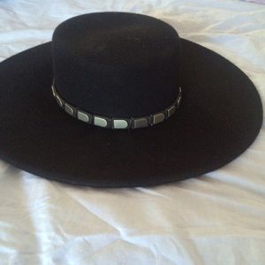 Black Stetson Boater Hat