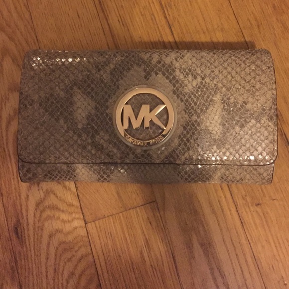 Michael Kors Python Leather Wallet