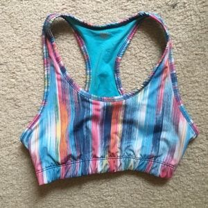 Rainbow sports bra