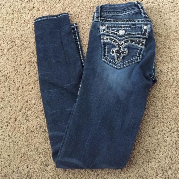 ROCK REVIVAL SKINNY JEANS! size 24