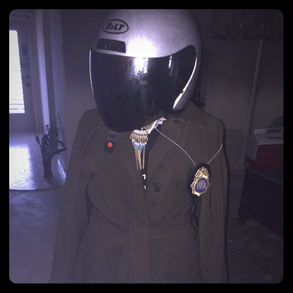 Hunter Green Burberry Rain Jacket - Picture 1 of 4