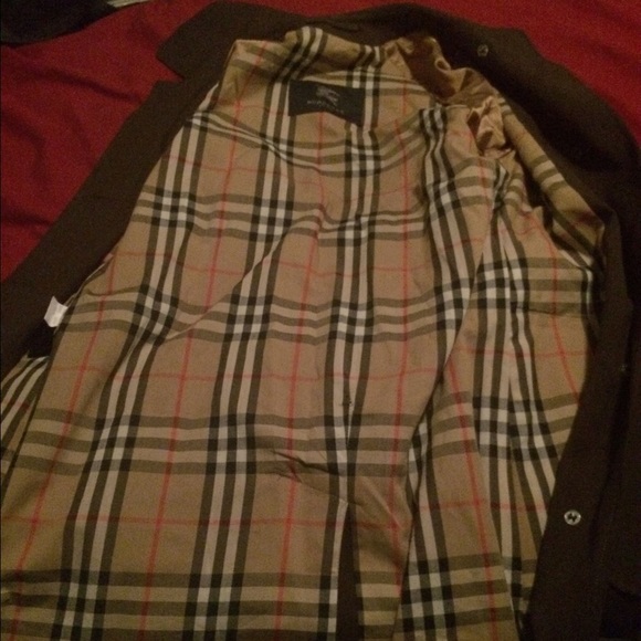 Hunter Green Burberry Rain Jacket - Picture 2 of 4
