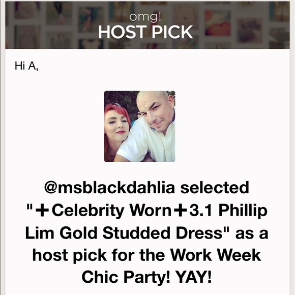 Celebrity⬛️ 3.1 Phillip Lim Studded Jersey Dress - Picture 6 of 8