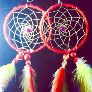 Dream catcher earrings