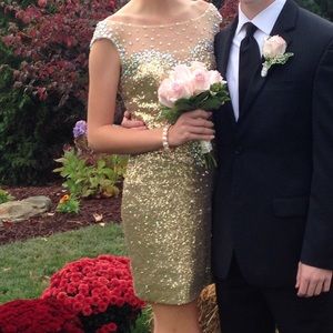 Gold Homecoming Dress