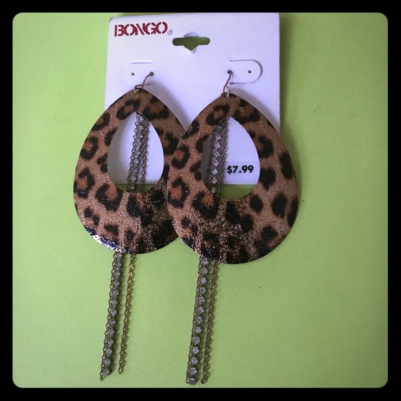Bongo Cheetah Print Earrings