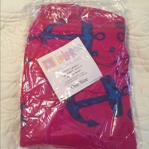 LuLaRoe BNWT OS HTF Anchors (Pink). UNICORN!!
