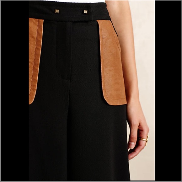Leather Pocket Culottes - Picture 4 of 4