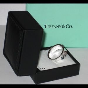 Tiffany & Co 1837 925 Silver Size 8 Concave Band!!