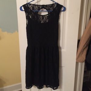 Black lace dress