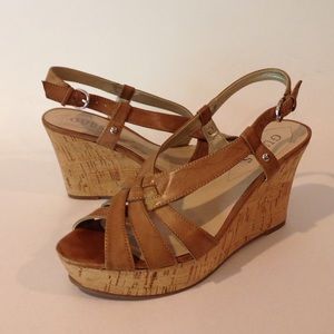 Guess Cork Wedge Sandals