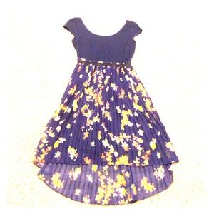 Xhilaration navy floral casual dress