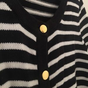 H&M Black and White Striped Cardigan!