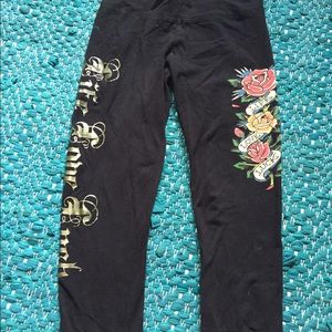 Ed Hardy cropped leggings