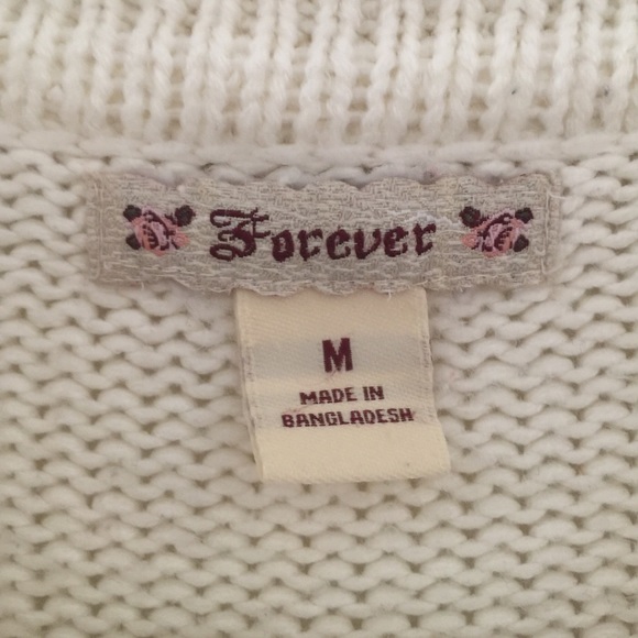 Forever 21 White Sweater - Picture 4 of 4