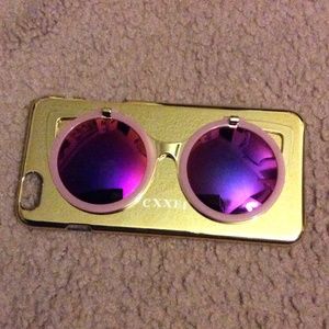 Sunglasses Gold Case