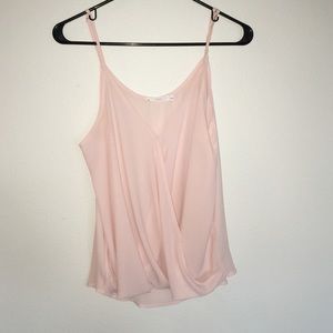 Cross-wrapped tank top (adjustable strap)