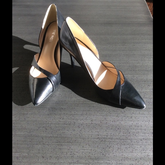 Nine West black heels 7.5 - Picture 1 of 2