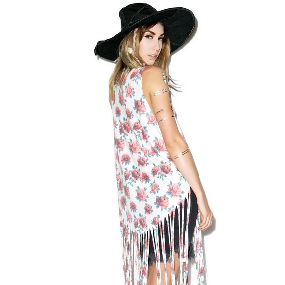 WildFox Gypsy Roses Fringe Tank