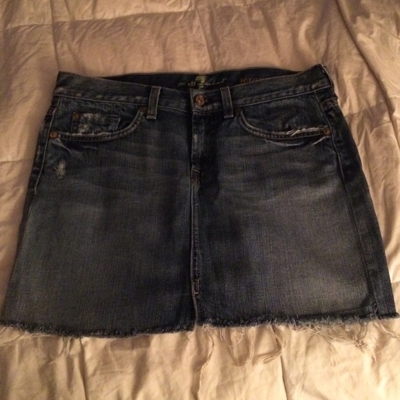 7 for all mankind Roxanna Denim skirt 29