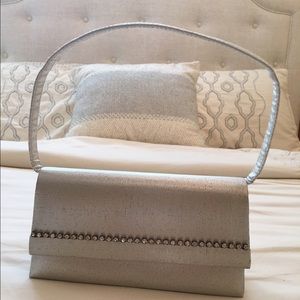 Silver evening purse