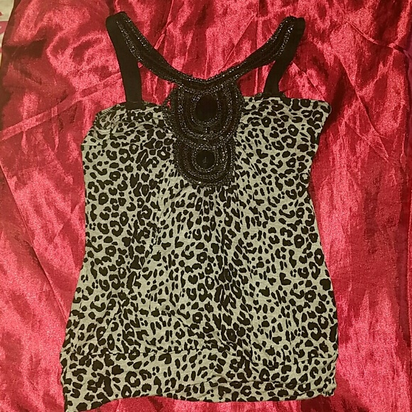Leopard prink top - Picture 1 of 2