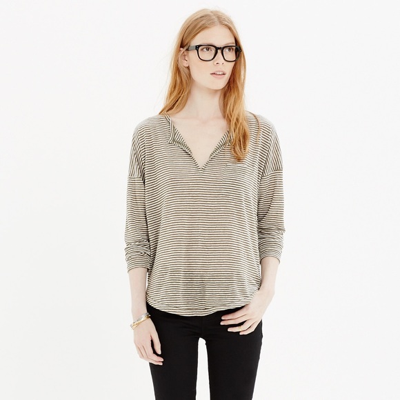 Madewell Tops - Madewell Telegraph Tee in Mini Stripe