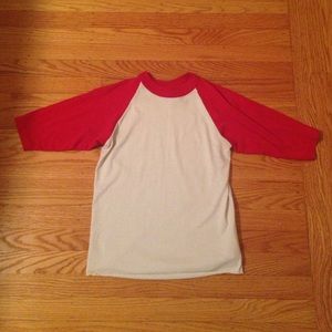 White and Red Vintage Baseball T-Shirt