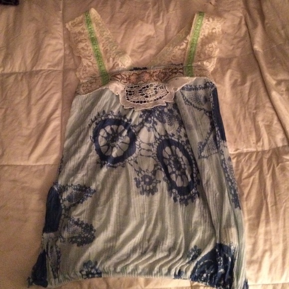 Free people sweet top tie dye billowy Z's