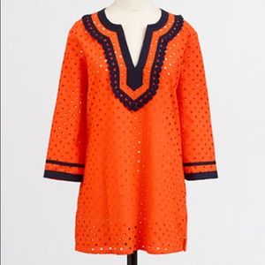 Eyelet tunic