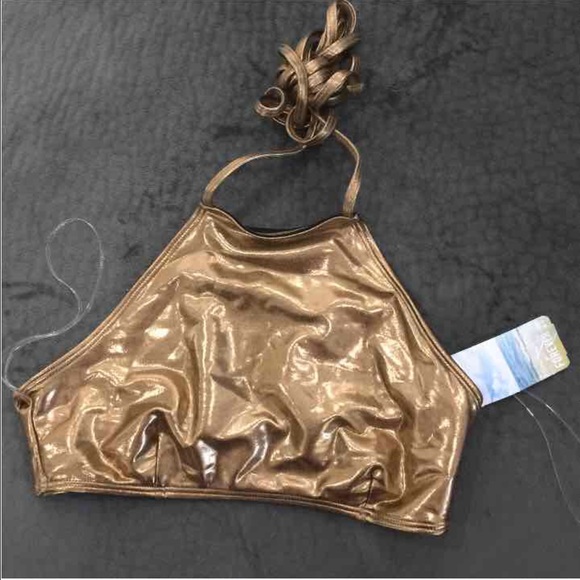 Gold forever 21 swim top