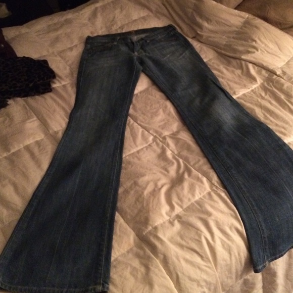 7 for all mankind jeans flares nice blue 28