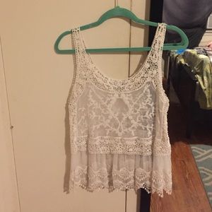 Crochet lace top