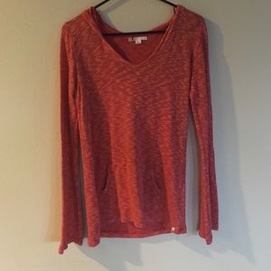 Hooded tight knit sweater