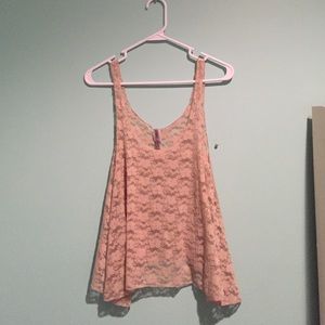 Nude Lace tank